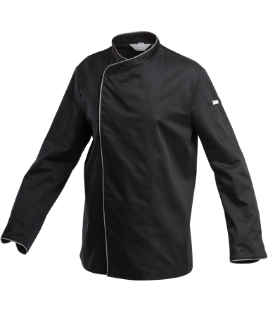 Hr. Kochjacke DIAGONAL LA schwarz
